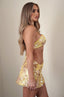 Yellow Shimmer Two-Piece Set