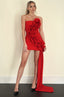 Anais Ruffle Dress / Red