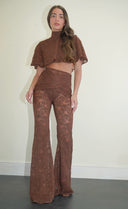 Estelle Lace Flares/ Chocolate