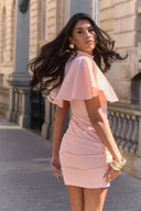 Nova Cape Dress / Peach