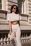 Estelle Lace Cape Top / Cream