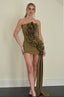 Anais Ruffle Dress / Olive