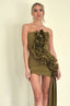 Anais Ruffle Dress / Olive