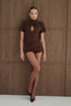Twist Bodysuit / Brown