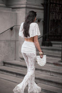 Estelle Lace Flares /Cream