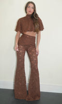 Estelle Lace Cape/ Chocolate