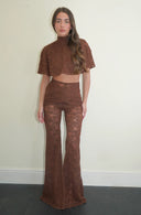 Estelle Lace Cape/ Chocolate