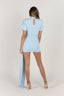 Baby Blue Twist Bodysuit & Skirt Set