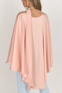Satin Cape Top / Peach
