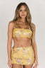 Yellow Shimmer Two-Piece Set