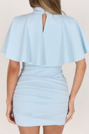 Nova Cape Dress / Baby blue