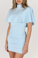 Nova Cape Dress / Baby blue