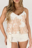 Flora Cami Top & Tie Short Set