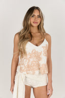 Flora Cami Top & Tie Short Set