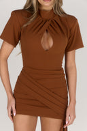 Twist Bodysuit / Tan