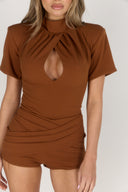 Twist Knicker Shorts / Tan