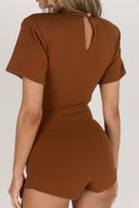 Twist Knicker Shorts / Tan