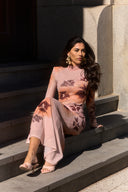 Selena Long Floral Print Dress