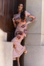 Selena Long Floral Print Dress