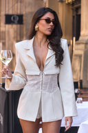 Lena Cinch Blazer / Cream