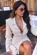 Lena Cinch Blazer / Cream