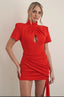 Twist Bodysuit / Red