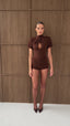 Twist Bodysuit / Brown