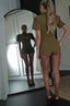 Twist Knicker Shorts / Olive